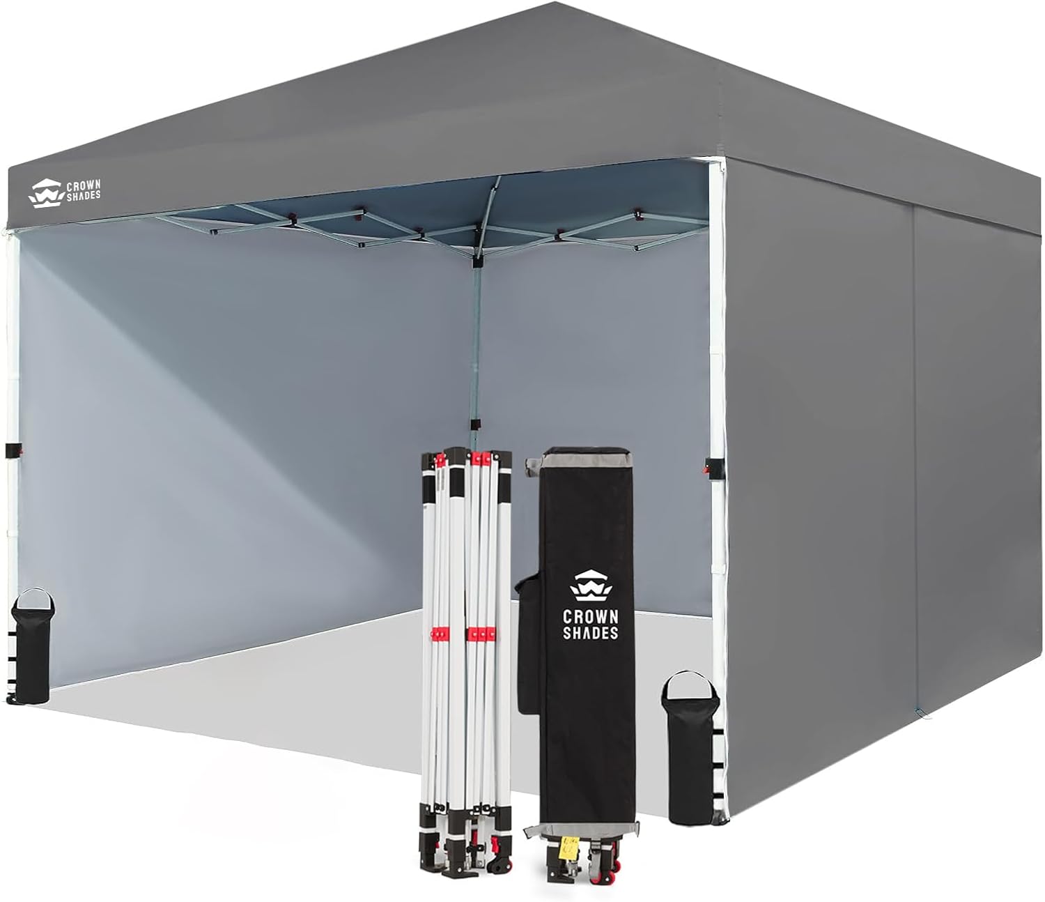 CROWN SHADES Commercial Instant Canopy with 4 Sidewalls