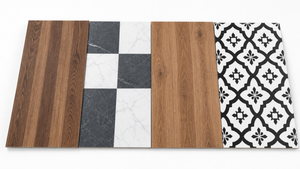 best peel and stick floor tiles comparison with wood marble oak and geometric styles