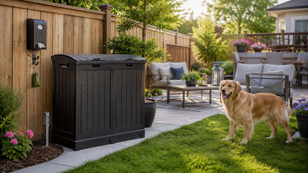 Best Outdoor Trash Can for Dog Waste? Suncast Dual Trash Hideaway Review