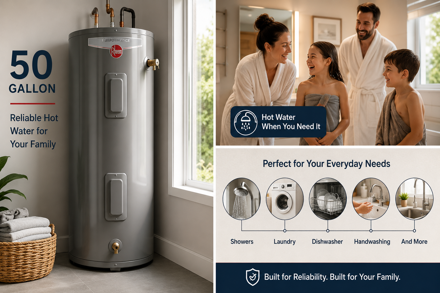 Best Electric Water Heater 50 Gallon: Is the Rheem PROE50 Right for a Busy Family?