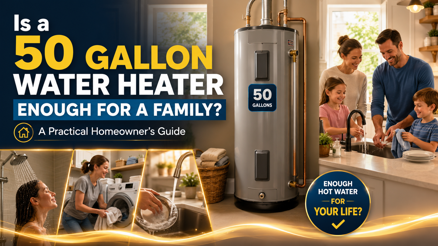 Is a 50 Gallon Water Heater Enough for a Family? A Practical Homeowner’s Guide